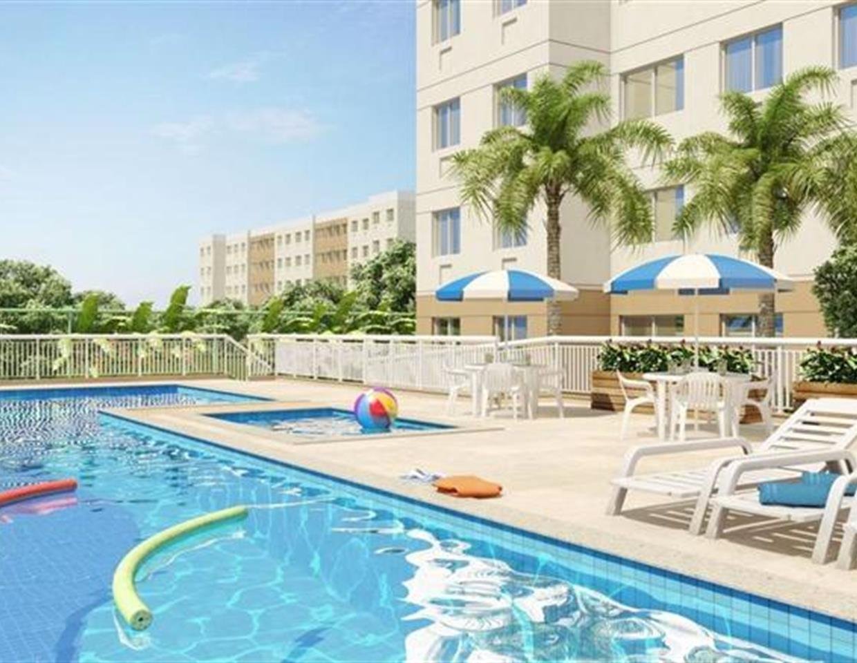 Na Estrada dos Bandeirantes, o Reserva da Praia tem 13 blocos com 5 pavimentos cada, totalizando 767 unidades. Unidades de 2 quartos com 44 m² e 3 quartos com 53 m². Lazer completo para sua família com piscina adulto, piscina infantil, playground, churrasqueira, brinquedoteca, salão de festas, academia ao ar livre. Características do Imóvel/Empreendimento: Playground - Salão de Festas - Piscina - Horta - Churrasqueira - Brinquedoteca Agende já sua visita: (21) 98127-4413 Spartus Imóveis