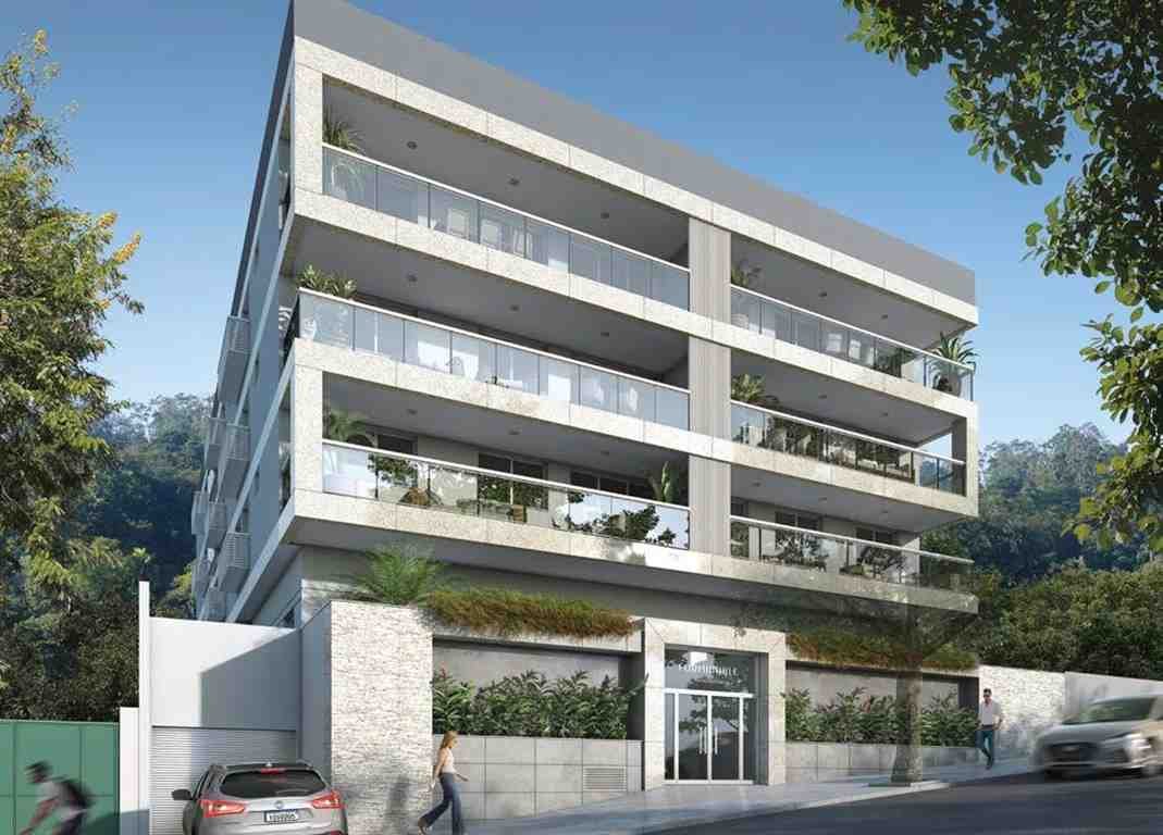Muita exclusividade e conforto em apenas 22 apartamentos de 2 e 3 quartos. Unindo elegância com inteligência, as plantas foram projetadas para otimizar os ambientes e proporcionar um dia a dia mais confortável. Ainda conta com lazer para toda a família, além de espaços compartilhados de tool box e bicicletário. No coração da Zona Sul carioca, Laranjeiras possui o ambiente ideal para a construção da nova história da sua vida. Reunindo prédios históricos, opções diversificadas de lazer e comércio, ótimos colégios, e total infraestrutura, o bairro possui tradição e é consolidado entre as melhores opções para se morar no Rio de Janeiro. Os apartamentos amplos e a divisão dos cômodos vão surpreender e agradar toda sua família, que merece a exclusividade que os Apartamentos e Coberturas deste empreendimento tem a te oferecer. Acesso 24 Horas - icicletário - Brinquedoteca - Monitoramento CFTV - Piscina - Playground Ponto de Recarga de Carro e Bicicleta Elétrica - Quadra Poliesportiva - Salão Gourmet Segurança Patrimonial Apartamento 2 Suítes, 1 vaga, 76,24 m²: R$ 1.005.000,00* Apartamento 3 Quartos, 1 Suíte, 1 vaga, 86,12 m²: R$ 1.160.000,00* Apartamento 3 Quartos, 1 Suíte, 2 vagas, 106,49 m² : R$ 1.470.000,00* *a partir de Entre em contato e agende sua visita sem compromisso: (21) 98127-4413