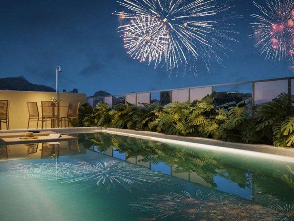 O Soul Rio Copacabana apresenta um design arquitetônico moderno e exclusivo, assinado pelo renomado escritório Casé Lima, com uma fachada marcante desenvolvida pela Cité Arquitetura. Situado na Rua 5 de Julho, 154, o projeto é da Monza Incorporações, que também assina os interiores e áreas comuns. Este lançamento conta com 64 studios de 35 m² a 46 m², 4 gardens entre 65 m² e 76 m², além de 10 double suítes de 71 m² e 3 coberturas com terraço e área de lazer privativa. Cada unidade foi planejada para garantir o máximo conforto aos moradores, com acabamentos de qualidade e espaços bem distribuídos. O condomínio oferece uma estrutura completa de lazer, incluindo o Gourmet Lounge, Running Room e a Sky Pool, além de segurança com controle de acessos para tranquilidade dos residentes. As condições de aquisição são vantajosas para quem deseja investir em um imóvel na planta, com uma valorização potencial significativa na região. O projeto adota ainda iniciativas sustentáveis, promovendo o uso consciente dos recursos naturais.
