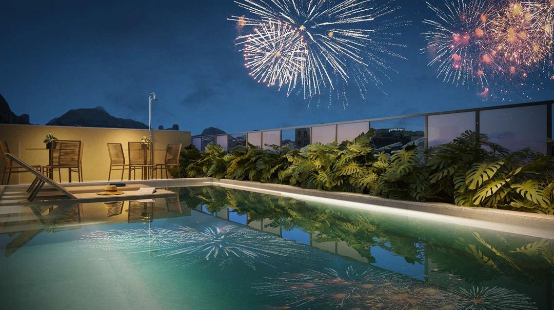 O Soul Rio Copacabana apresenta um design arquitetônico moderno e exclusivo, assinado pelo renomado escritório Casé Lima, com uma fachada marcante desenvolvida pela Cité Arquitetura. Situado na Rua 5 de Julho, 154, o projeto é da Monza Incorporações, que também assina os interiores e áreas comuns. Este lançamento conta com 64 studios de 35 m² a 46 m², 4 gardens entre 65 m² e 76 m², além de 10 double suítes de 71 m² e 3 coberturas com terraço e área de lazer privativa. Cada unidade foi planejada para garantir o máximo conforto aos moradores, com acabamentos de qualidade e espaços bem distribuídos. O condomínio oferece uma estrutura completa de lazer, incluindo o Gourmet Lounge, Running Room e a Sky Pool, além de segurança com controle de acessos para tranquilidade dos residentes. As condições de aquisição são vantajosas para quem deseja investir em um imóvel na planta, com uma valorização potencial significativa na região. O projeto adota ainda iniciativas sustentáveis, promovendo o uso consciente dos recursos naturais.